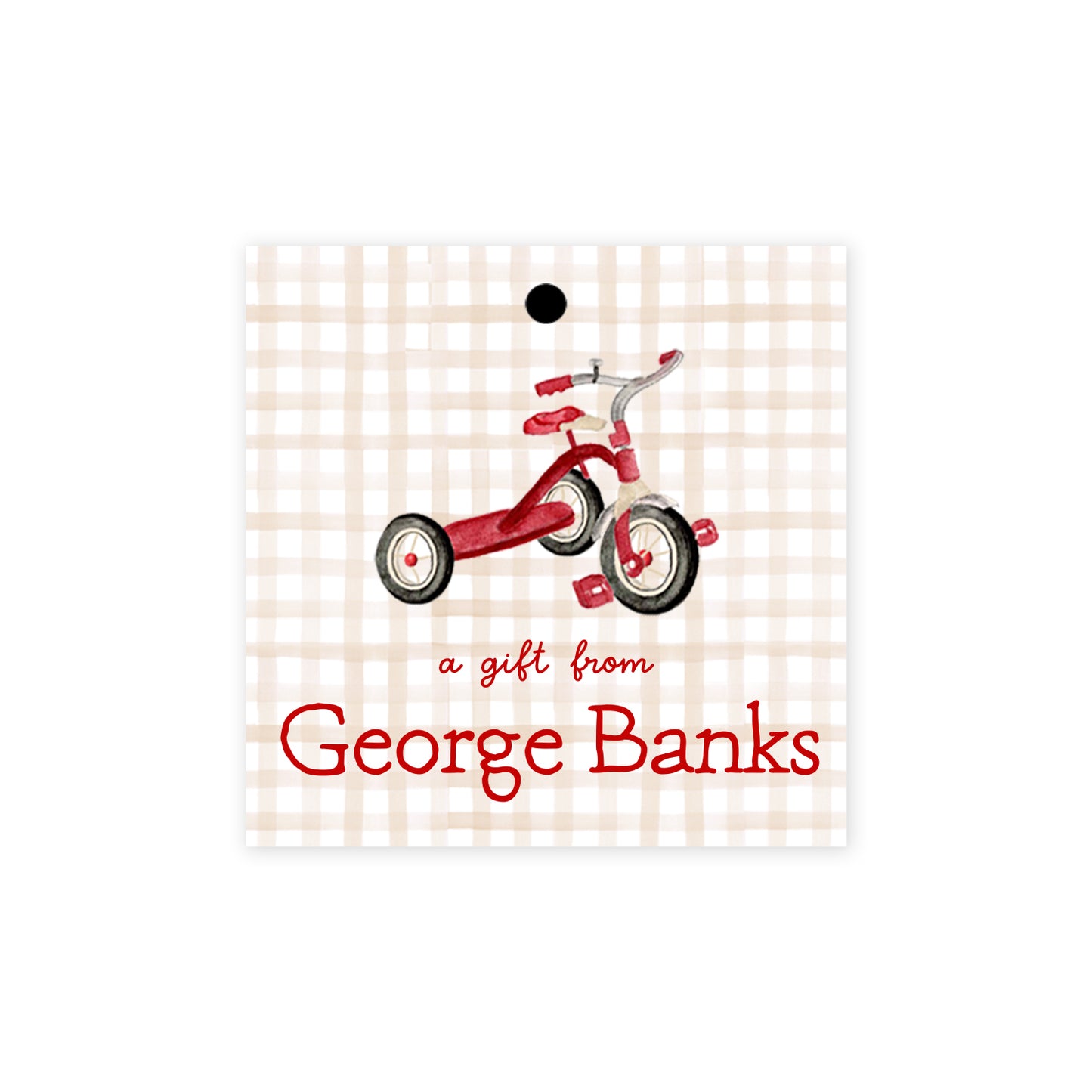 Tricycle Gift Tags