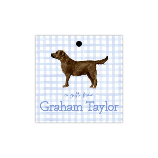 Chocolate Labrador Retriever Gift Tags