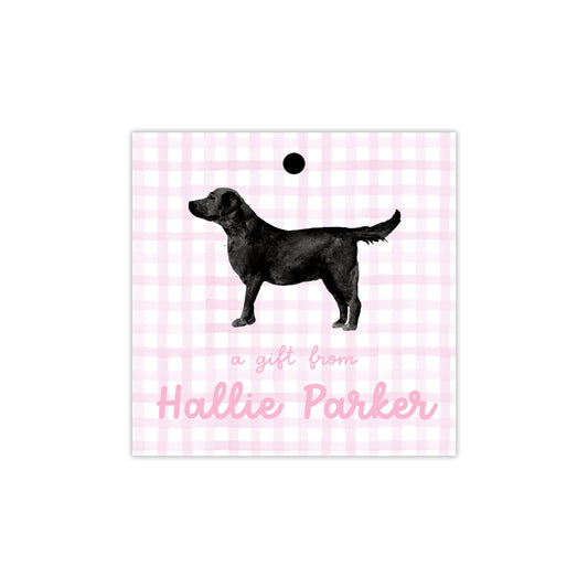 Black Labrador Retriever Gift Tags