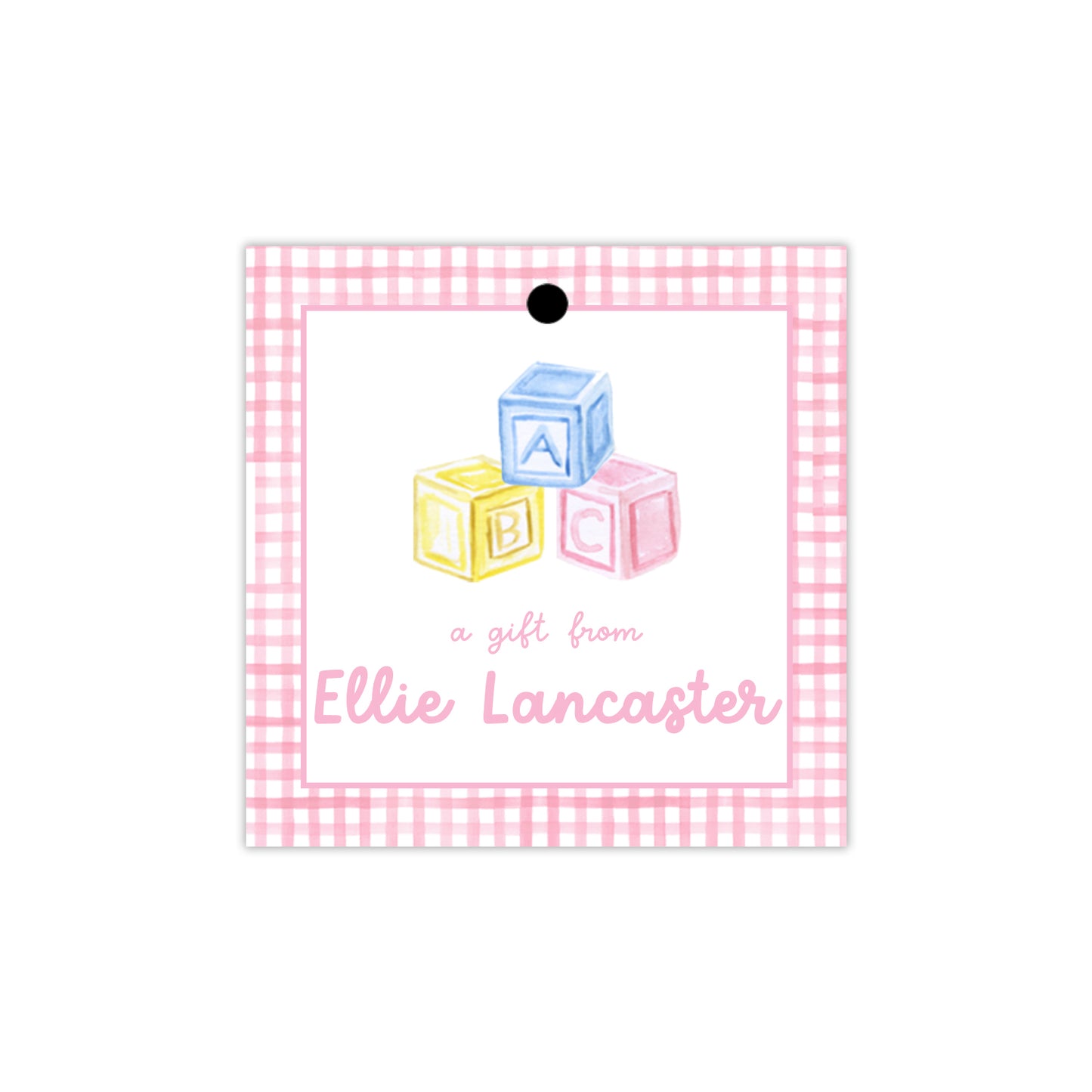 ABC Blocks Gift Tags