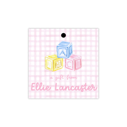 ABC Blocks Gift Tags