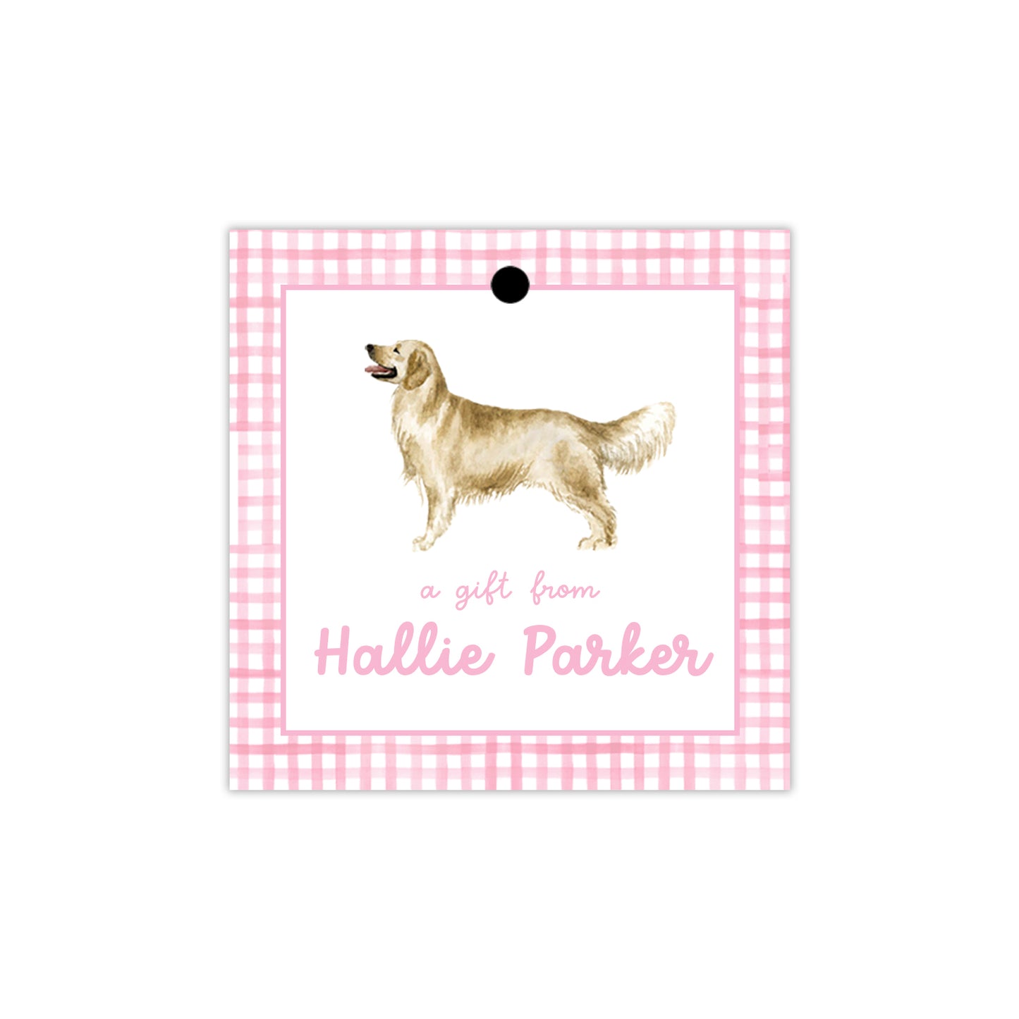 Golden Retriever Gift Tags