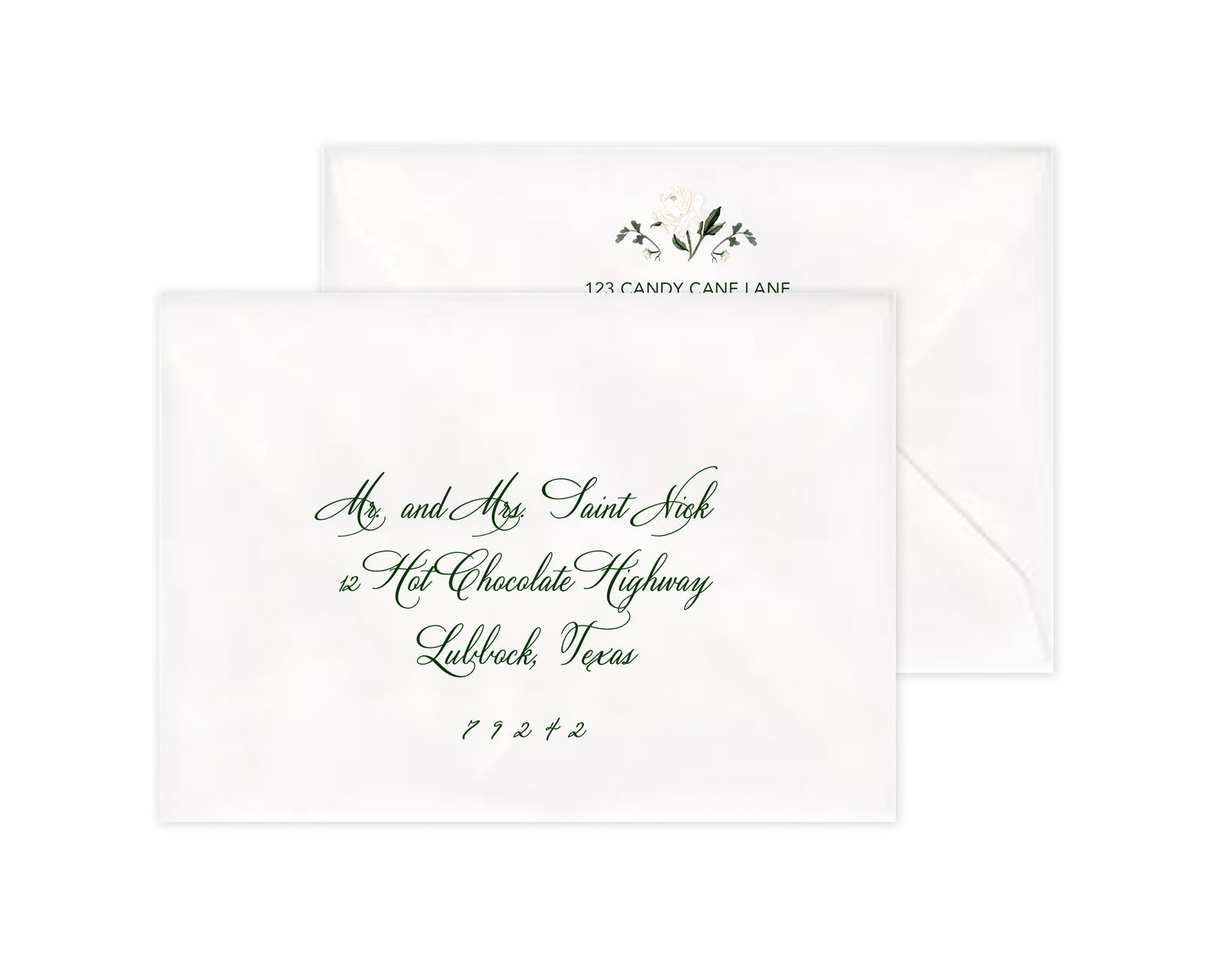 Botanicals Christmas Cards - Green