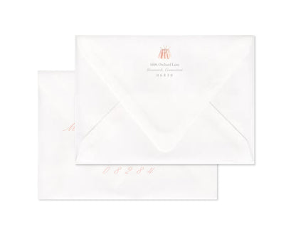 Classic Pink Heirloom Suite Birth Announcement