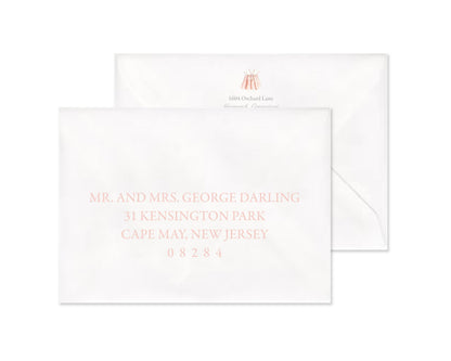 Classic Pink Heirloom Suite Birth Announcement