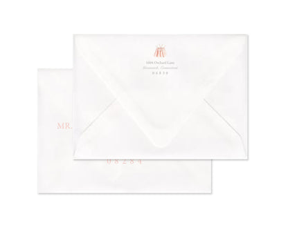 Classic Pink Heirloom Suite Birth Announcement