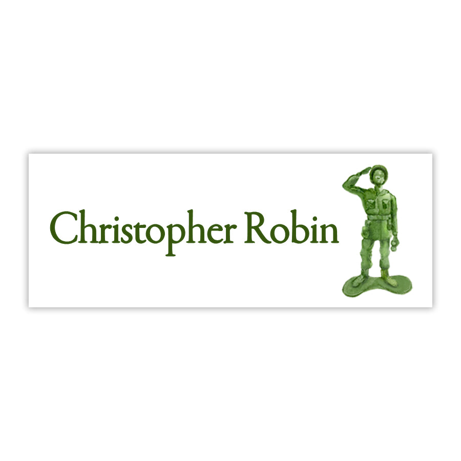 Army Man Water Resistant Labels