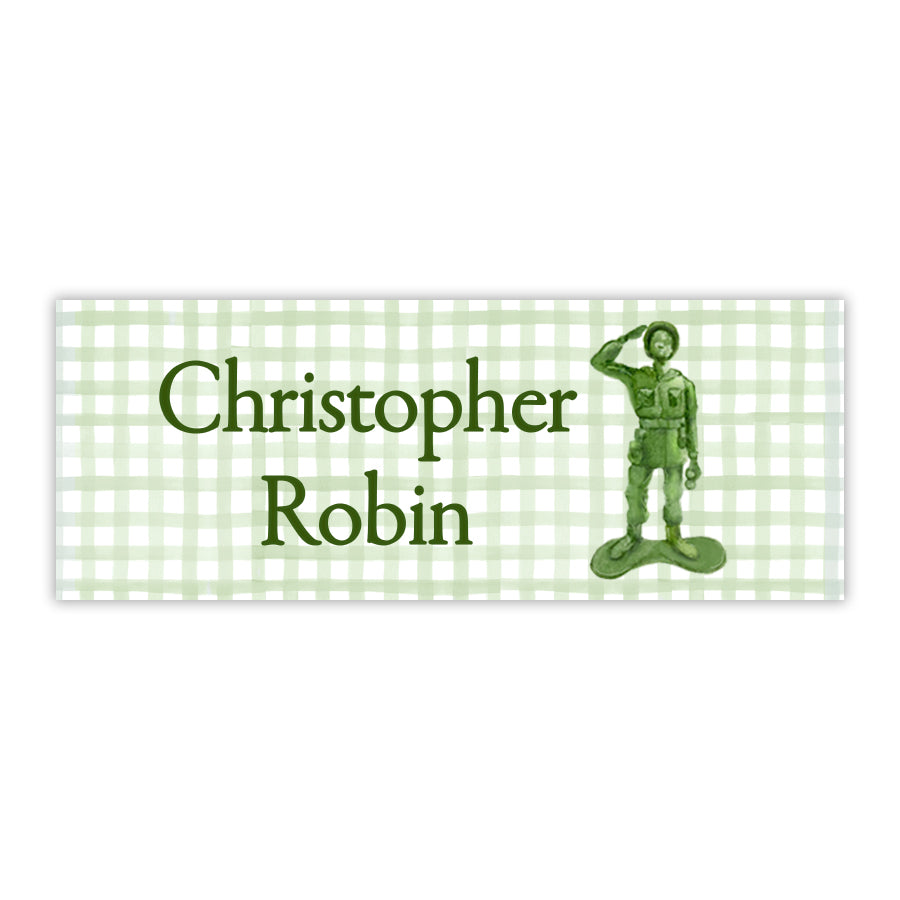 Army Man Water Resistant Labels