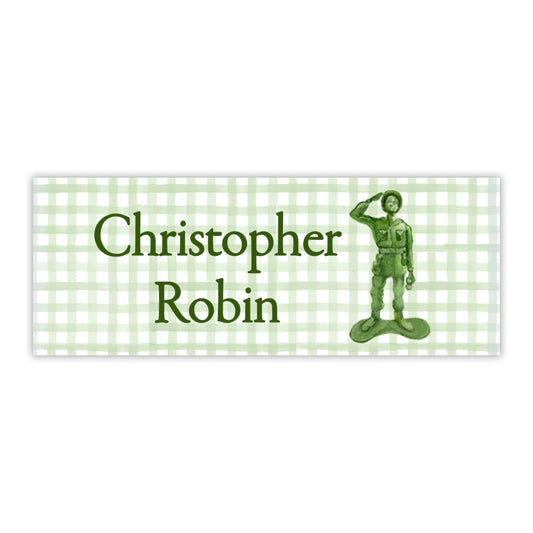 Army Man Water Resistant Labels