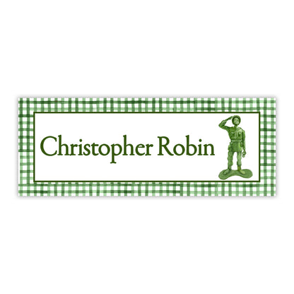 Army Man Water Resistant Labels