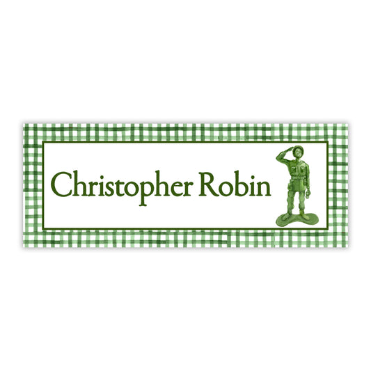 Army Man Water Resistant Labels