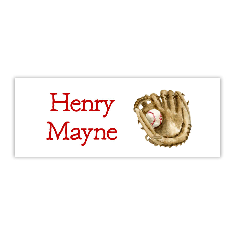 Baseball Glove Water Resistant Labels