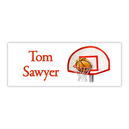 Basketball Hoop Water Resistant Labels