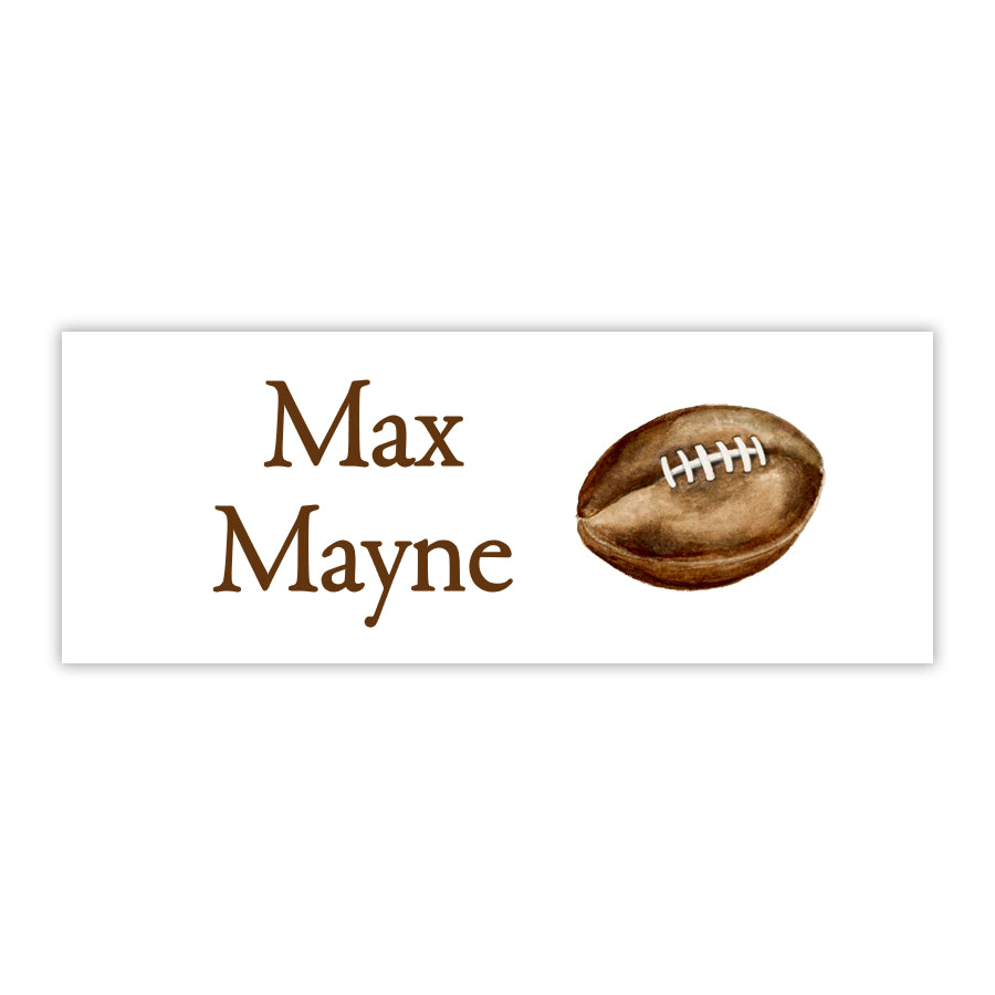 Football Water Resistant Labels