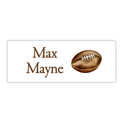 Football Water Resistant Labels
