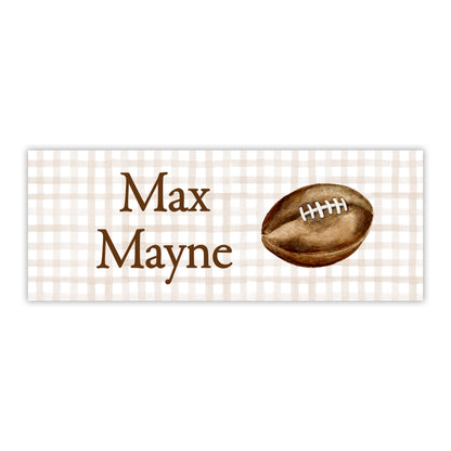 Football Water Resistant Labels