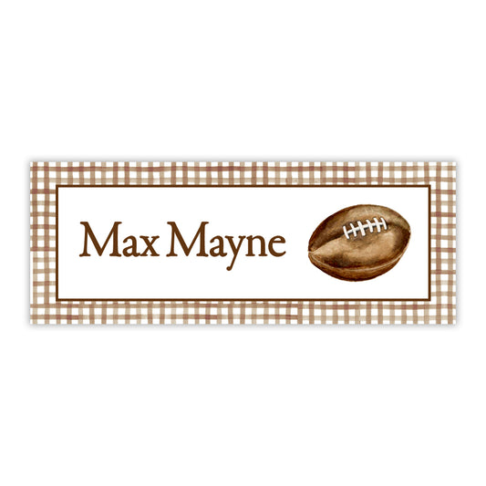 Football Water Resistant Labels
