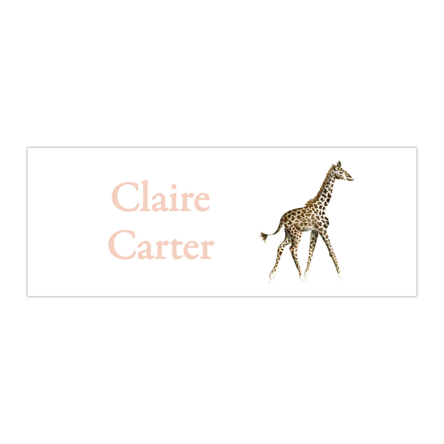 Giraffe Labels