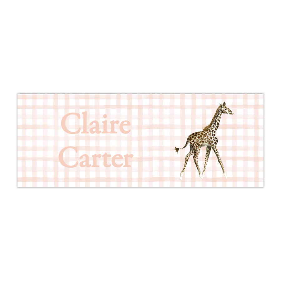 Giraffe Labels