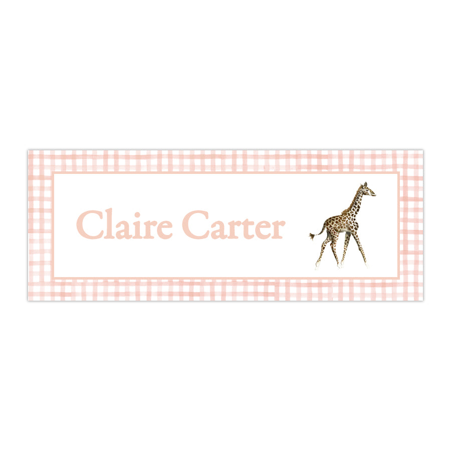 Giraffe Labels