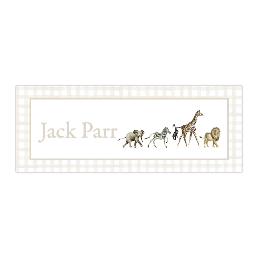 Zoo Animals Labels
