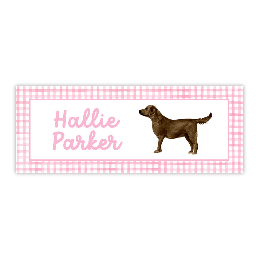 Chocolate Labrador Retriever Labels