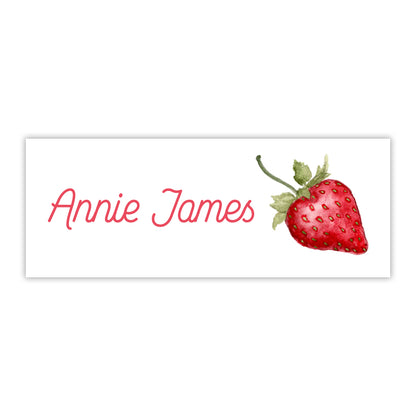 Strawberry Water Resistant Labels