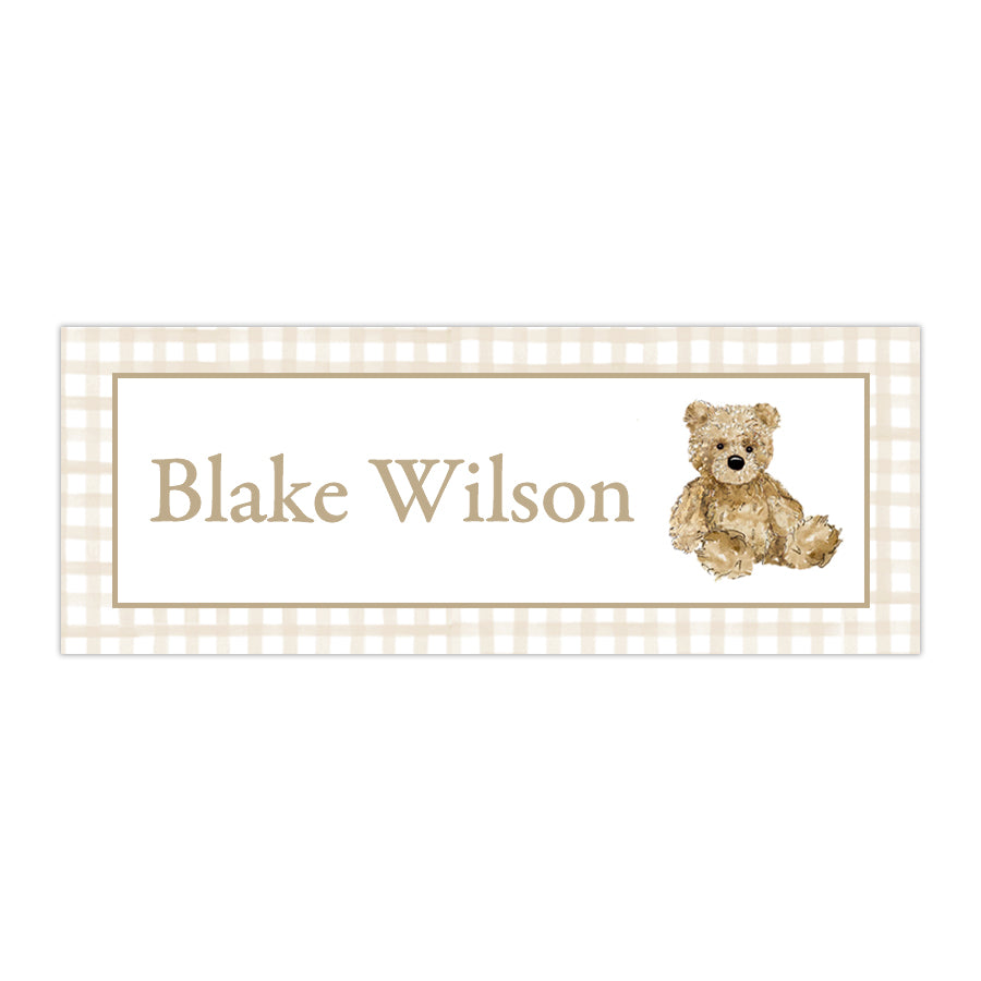Teddy Bear Labels