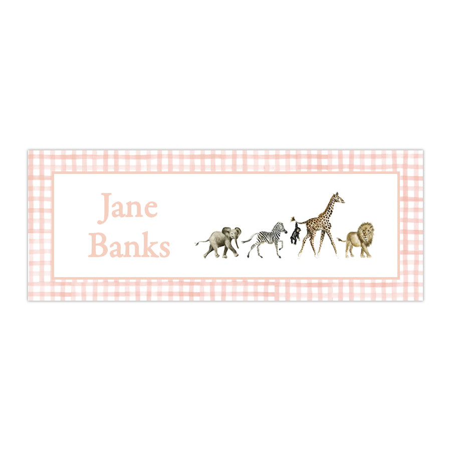 Zoo Animals Labels