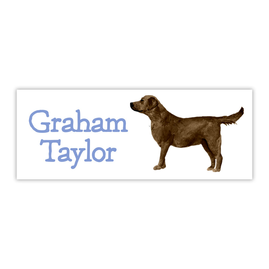 Chocolate Labrador Retriever Labels