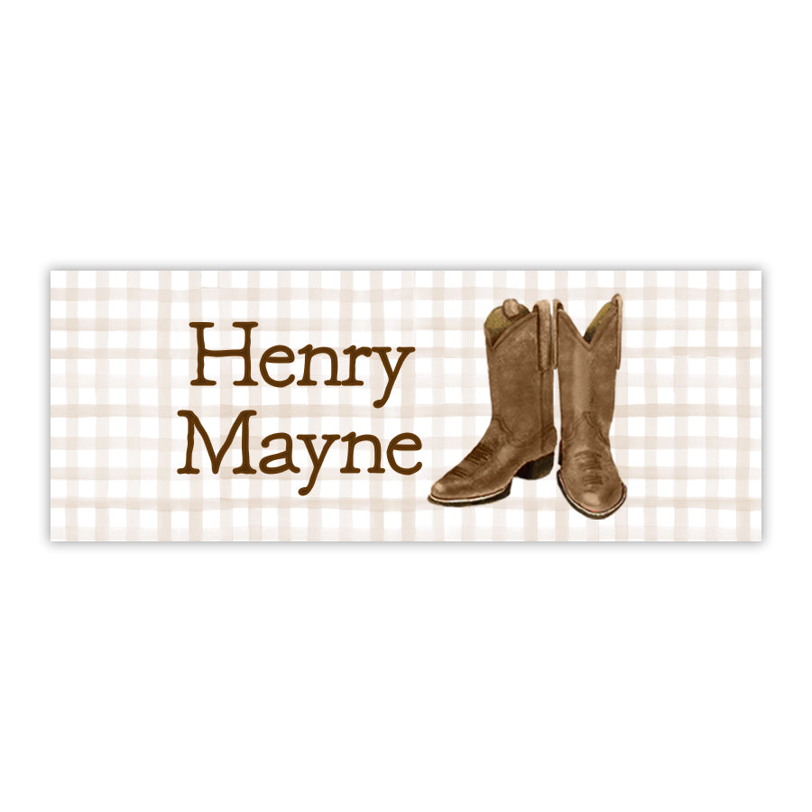 Cowboy Boots Labels
