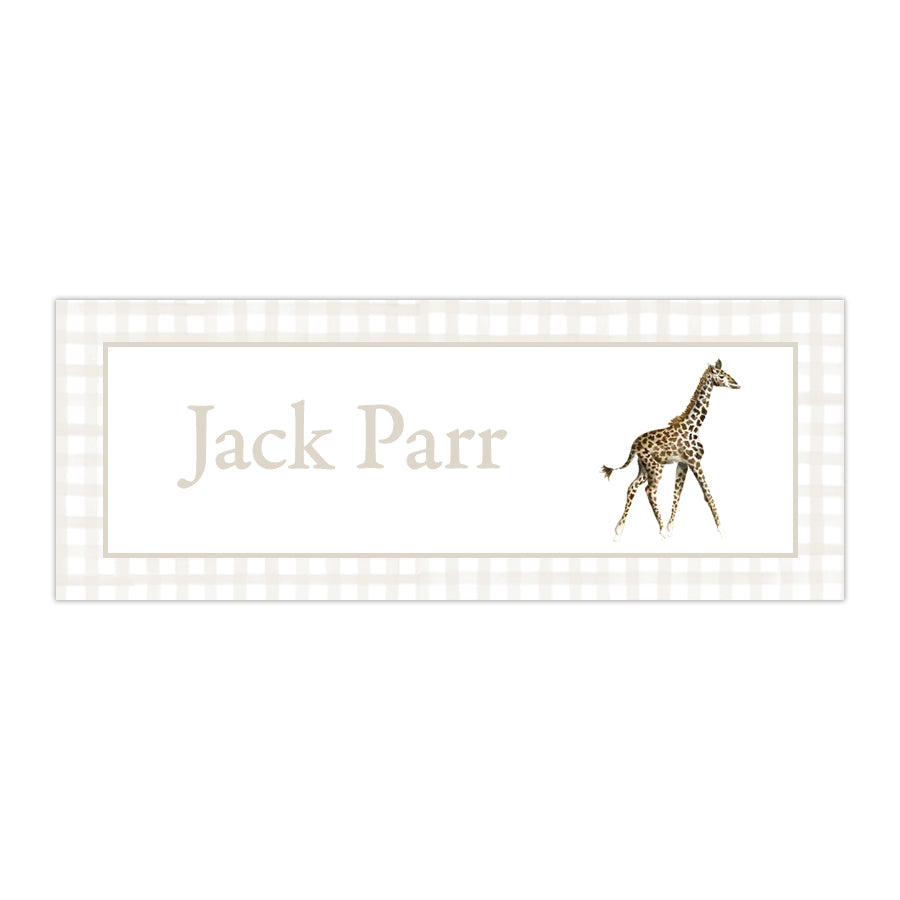 Giraffe Labels