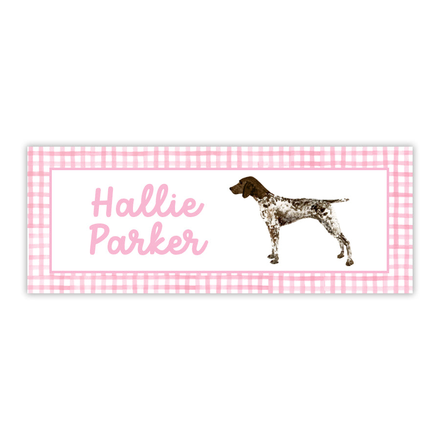 German Shorthair Pointer Water Resistant Labels