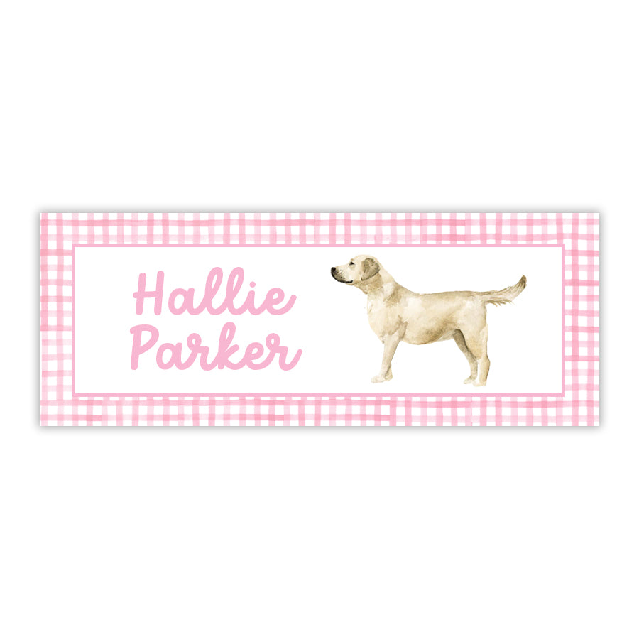 Yellow Labrador Retriever Labels