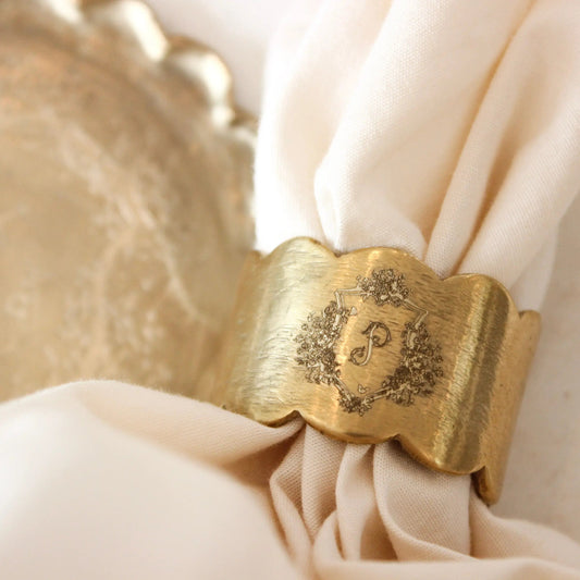 MFM x Emily Mayne Scallop Napkin Rings, Set of 2
