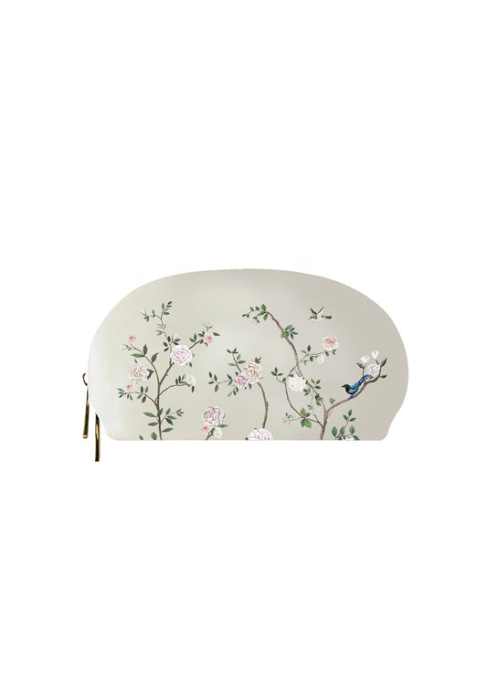 Chinoiserie Beige Makeup Bag | Bridal by Emily Mayne Studio x ALEPEL