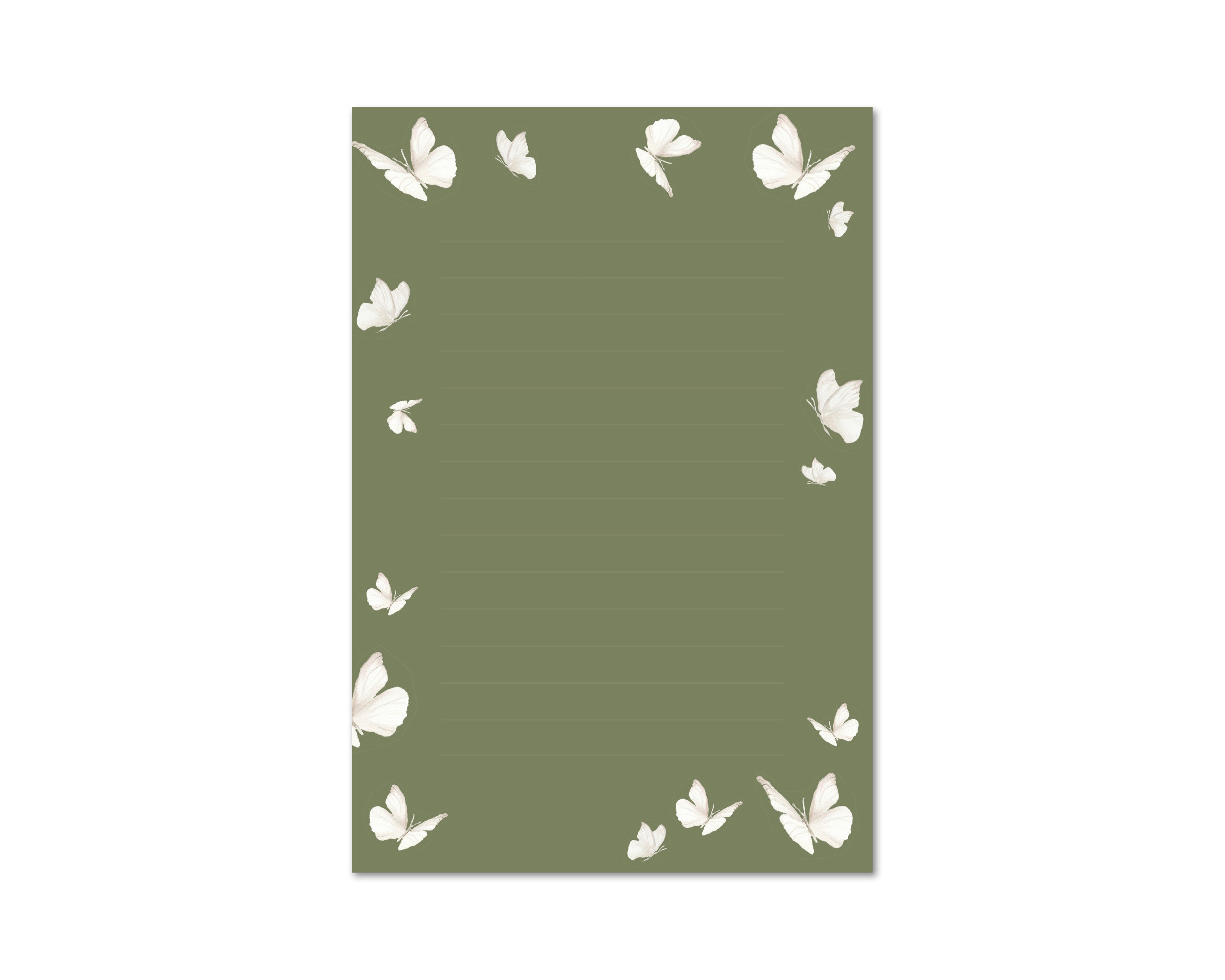 Green Flutter Notepad – Emily Mayne Studio