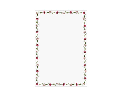 White Flora Notepad