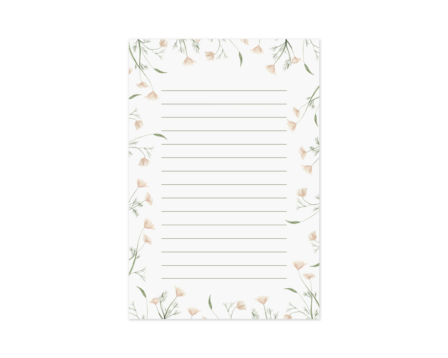 White Meadow Notepad