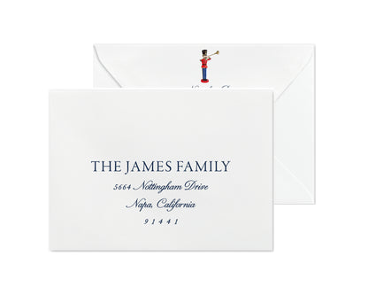 Nutcracker Christmas Cards - Blue