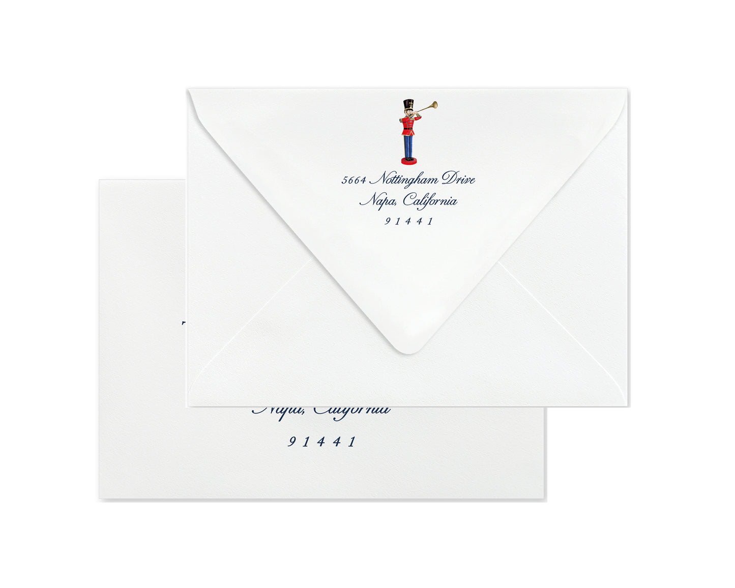 Nutcracker Christmas Cards - Blue