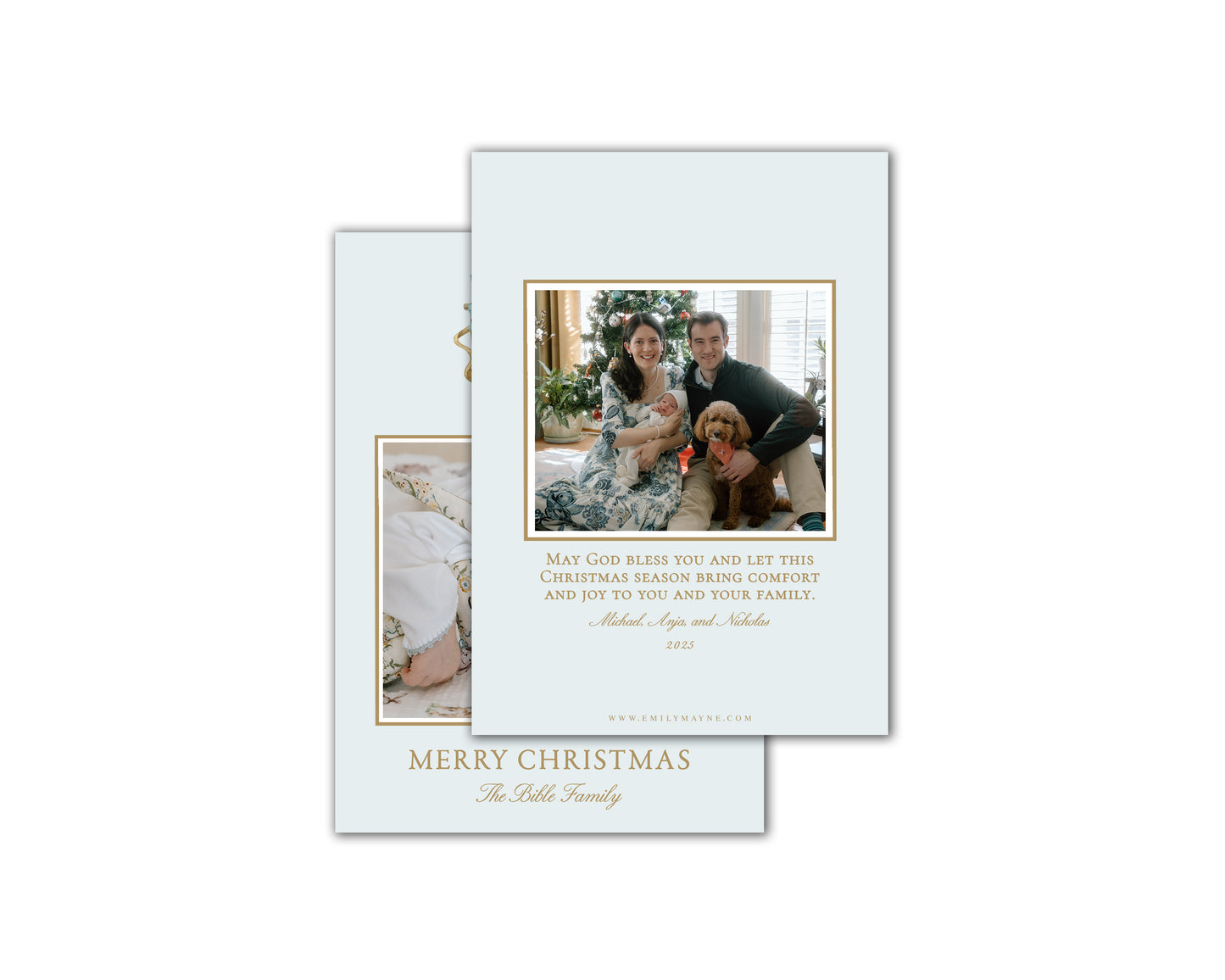 Nutcracker Christmas Cards - Pastel
