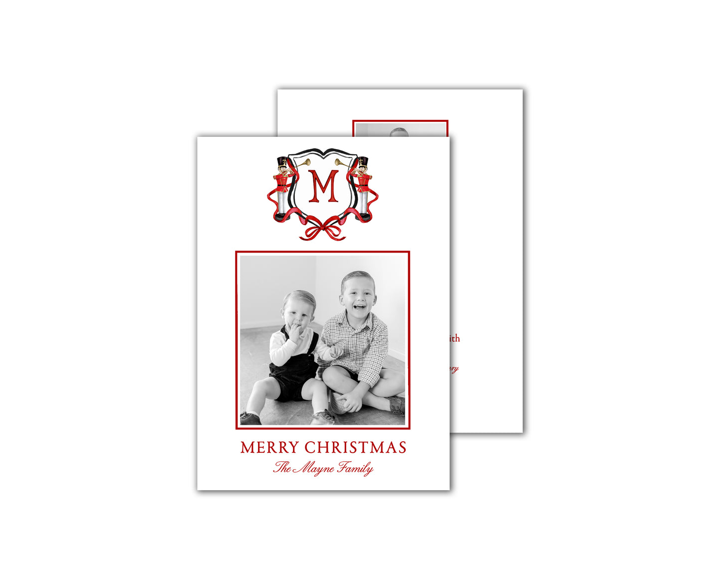 Nutcracker Christmas Cards - Red