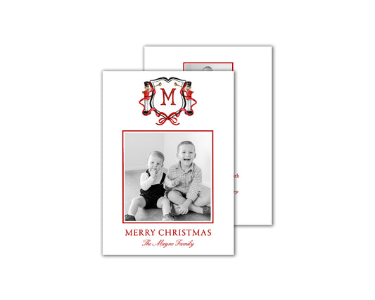 Nutcracker Christmas Cards - Red