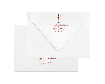Nutcracker Christmas Cards - Red