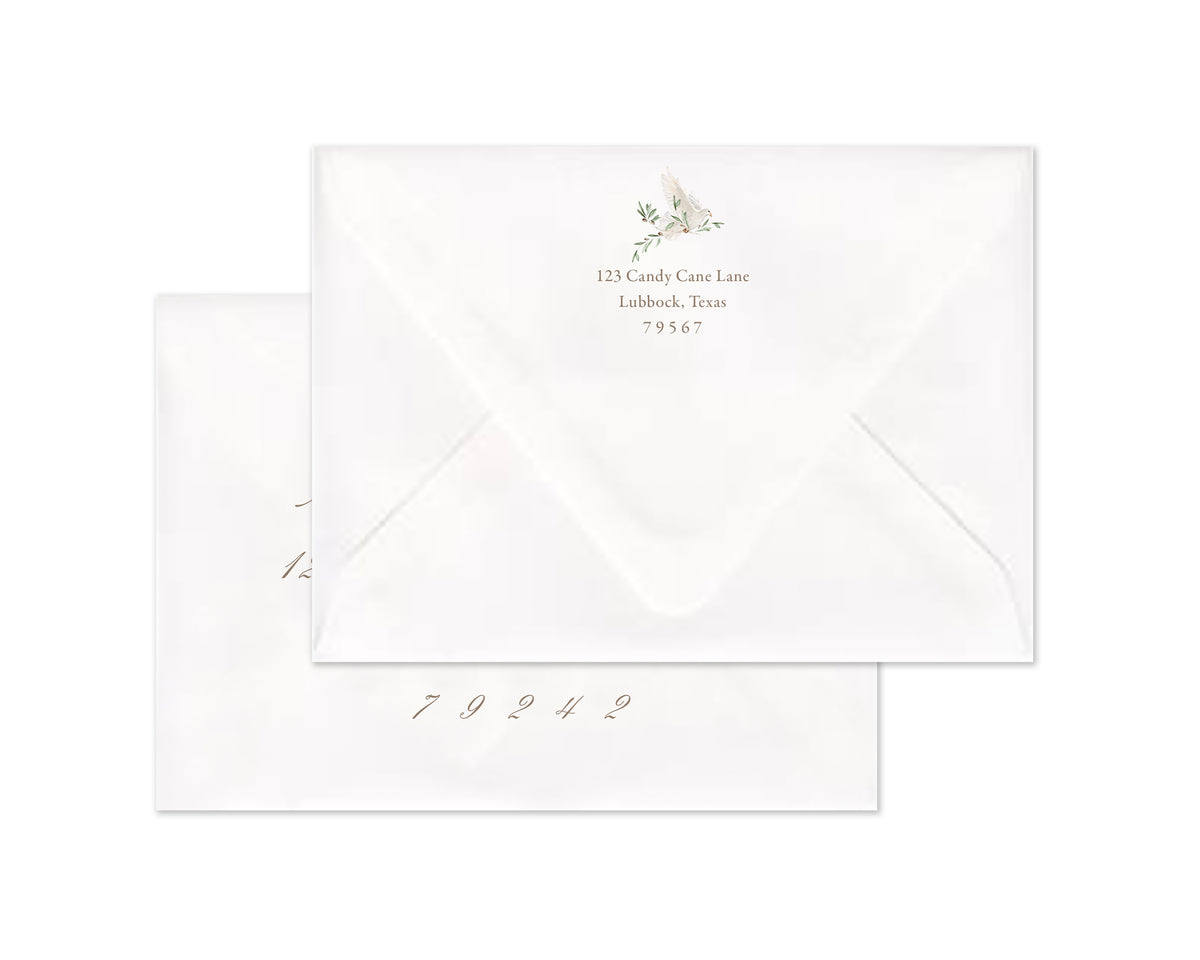 Prince of Peace Personalized Christmas Cards - Sand