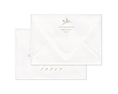 Prince of Peace Personalized Christmas Cards - Green