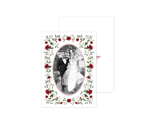Botanicals Christmas Cards - Red