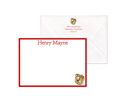 Baseball Glove Stationery Set