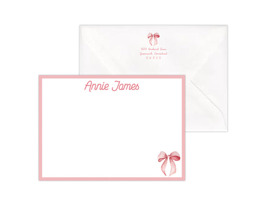 Bow Stationery Set